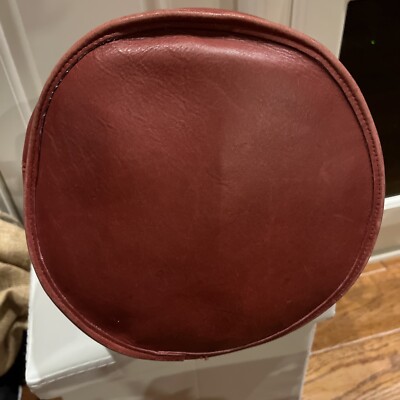 Vintage Coach Leather Large Duffle Handbag Red #9085 | eBay