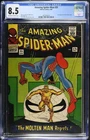 Amazing Spider-Man #35 CGC VF+ 8.5 Molten Man Appearance! 1966! Marvel 1966