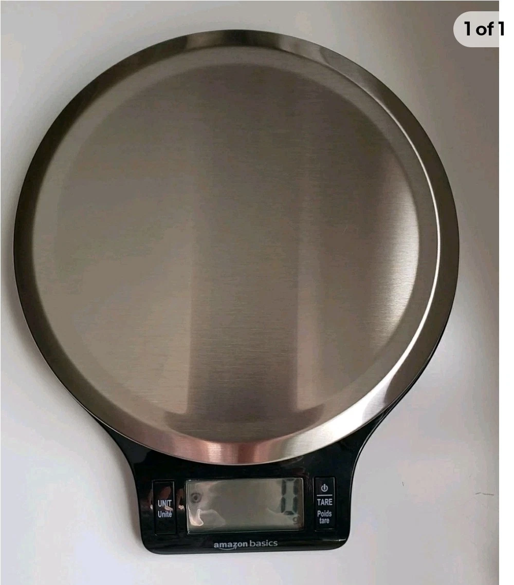AmazonBasics EK3211 Digital Kitchen Scale with LCD Display