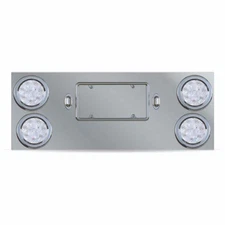 Rear Center Panel w/Clear LEDs & License LEDs- Model# TU-9017LC