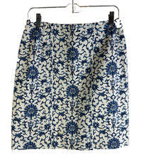 Vintage 90s Lauren Ralph Lauren Womens 8 Filagree Floral Skirt Money Cottagecore