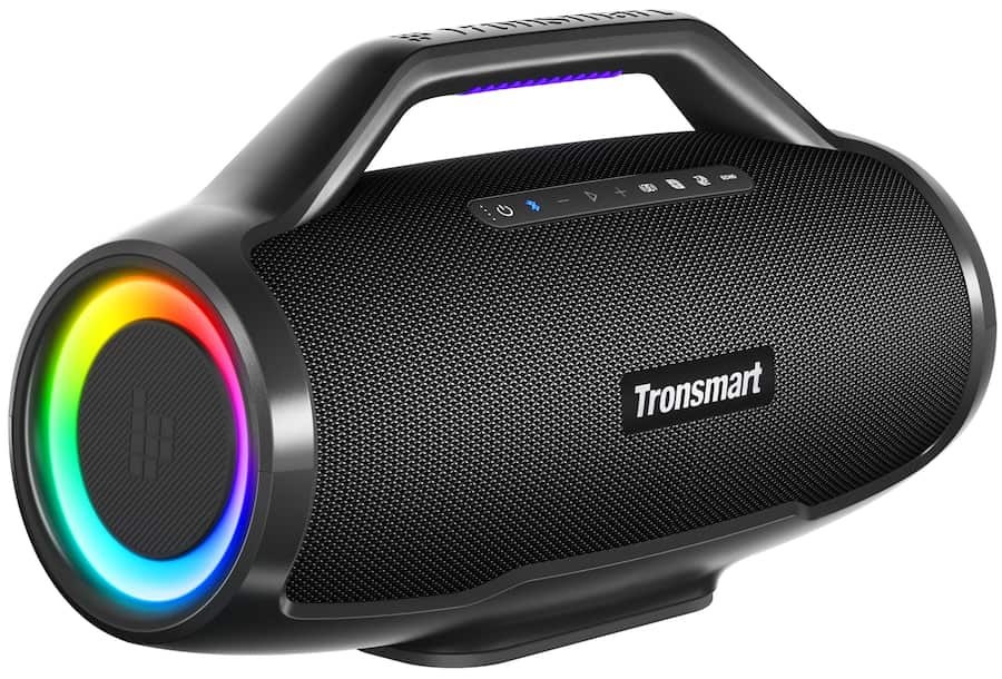 Parlante Bluetooth portátil Tronsmart Bang Max, sonido de 3 vías de 130 W, 24 h de reproducción, IPX6