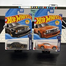 Hot Wheels BMW 635 CSi Wild Widebody Orange And Black 2 Car Lot