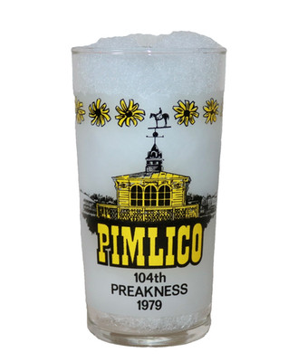 Pilmlico ~ 104th Preakness ~ 1979 ~ Anchor Hocking Commemorative 12 Oz Glass