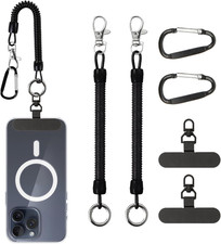 Phone Lanyard Tether, Anti-Theft Strap with Tether Tabs for Hiking, Cycling, Ski