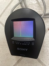 Vintage Sony Watchman Portable 2 Inch Analog LCD TV FDL-PT22 Turn On