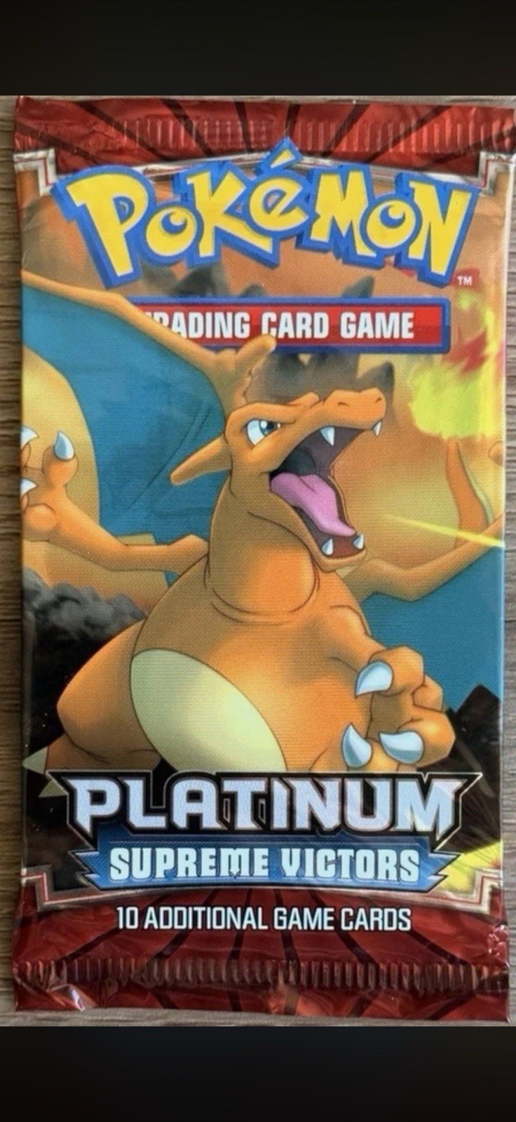 Pokemon Platinum Supreme Victors Booster Pack 2009 Charizard Art Factory Sealed