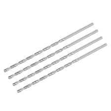 High Speed Steel Extended Twist Drill Bits 5.2mm Drill Dia. 200mm Length 4 Pcs