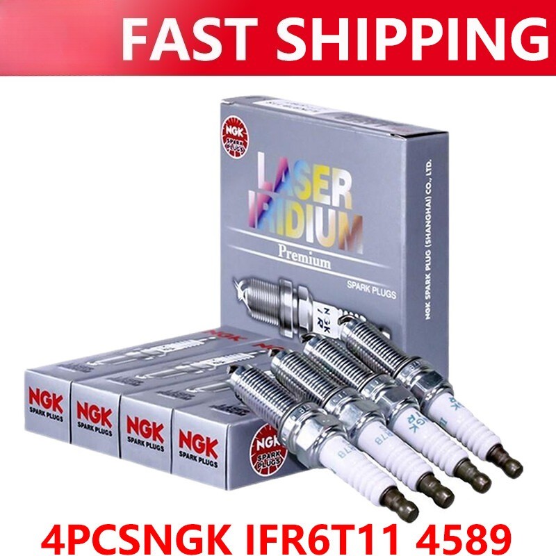 4Pcs Iridium Spark Plugs NGK IFR6T11 4589 For Camry Lexus Corolla RAV4 Tundra