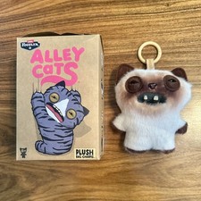 FUGGLER Alley Cat Bag Charm - Yawper Siamese Cat keychain 