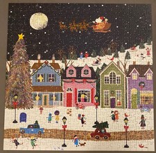 Galison Puzzle 500 Piece WINTER WONDERLAND Joy Laforme 20 x20 Christmas Santa