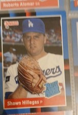 1988 Donruss - Rated Rookie Shawn Hillegas #35 Last Line Begins with Season (RC)