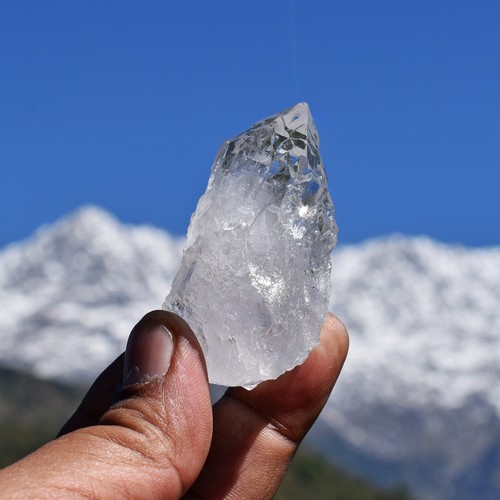 GLACIER CATHEDRAL CHLORITE ICE QUARTZ CRYSTAL HIMALAYAN ETCHED LEMURIAN STONE - Picture 3 of 13