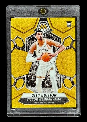 Victor Wembanyama ROOKIE RC GOLD GLITTER #/5 🔥 2023 MOSAIC SSP