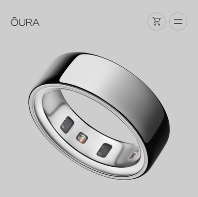 Oura ring GEN 5 (5th generation) SIZE 8- SILVER- ''Brand New'' sealed box 