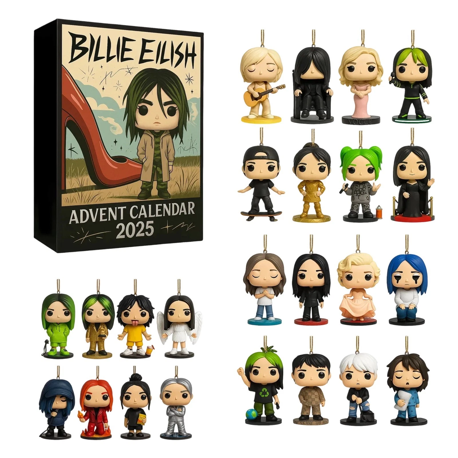 Christmas Billie Eilish Countdown Calendar Surprise Artifact Countdown Calendar