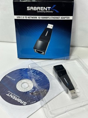 Sabrent NT-USB20 USB 2.0 to Network 10/100MBS Ethernet Adapter- free shipping
