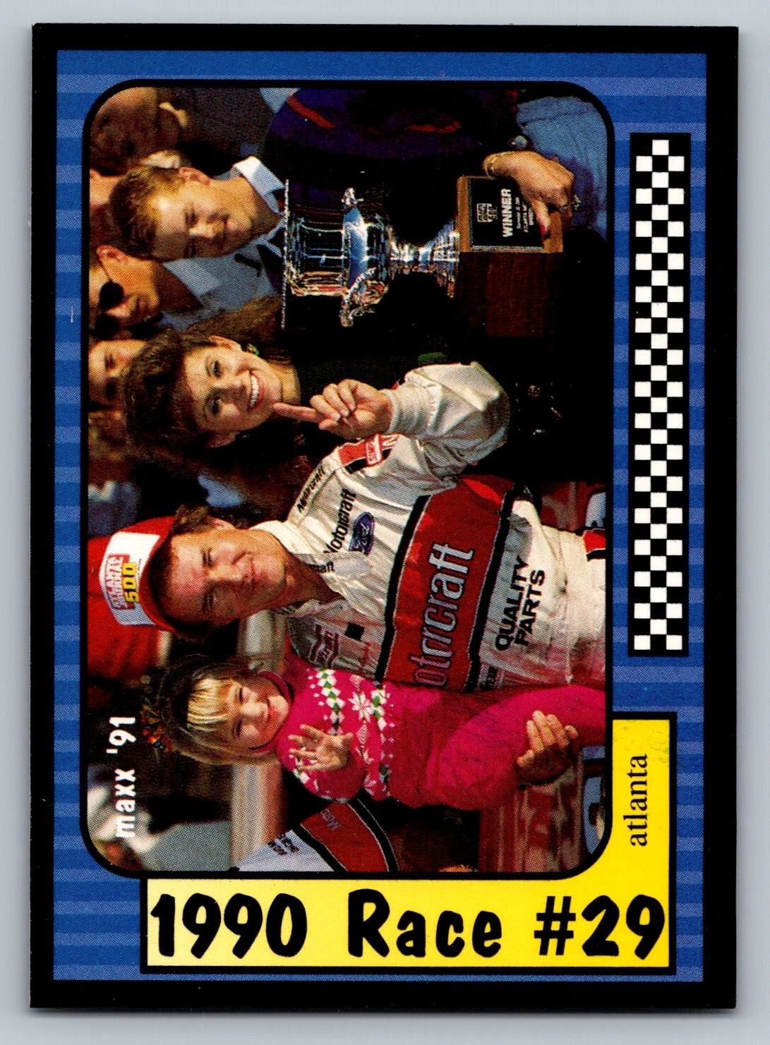 1991 Maxx Racing #199 1990 Race #29-Atla YR