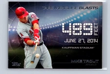 2015 Topps Update Tape Measure Blasts #TMB-5 Mike Trout Los Angeles Angels
