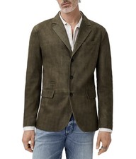  2698 NWT Brand New John Varvatos Collection Rind Leather Jacket EU 54 USA 44