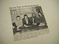DEL REEVES Tour plans are on the Drawing Board 1971 music biz promo pic/text