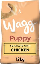 Wagg Complete Puppy Dry Dog Food Turkey & Rice 12kg - For Growing Puppies 1.64 per kilo