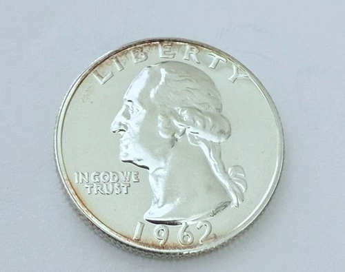 1962 Washington Quarter GEM BU Uncirculated Mint State 90% Silver 25c Coin #1650