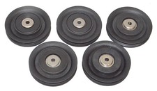  Lot of 5 Cable Pulleys for BowFlex, 4" Pulley, 1/4" Center Hole Used 