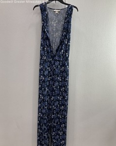 NWT Emaline Women's blue floral Tie jumpsuit Size 3X