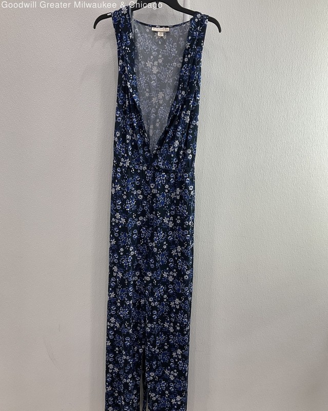 NWT Emaline Women's blue floral Tie jumpsuit Size 3X