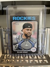 2024 TOPPS HERITAGE BLACK MINI ELIAS DIAZ #D 10/50