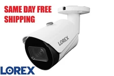 Lorex 2k 4MP IP Wired Bullet Security Camera with Listen-In Audio Smart Motion