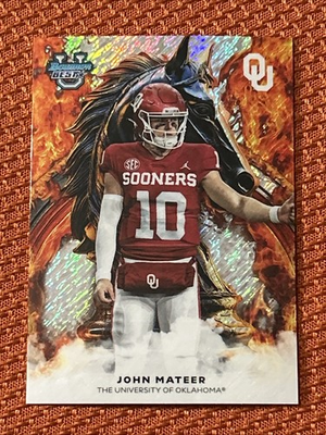 #ad 2025 Bowman#x27;s Best University Workhorse John Mateer #W 6 Shimmer Refractor... $3.00