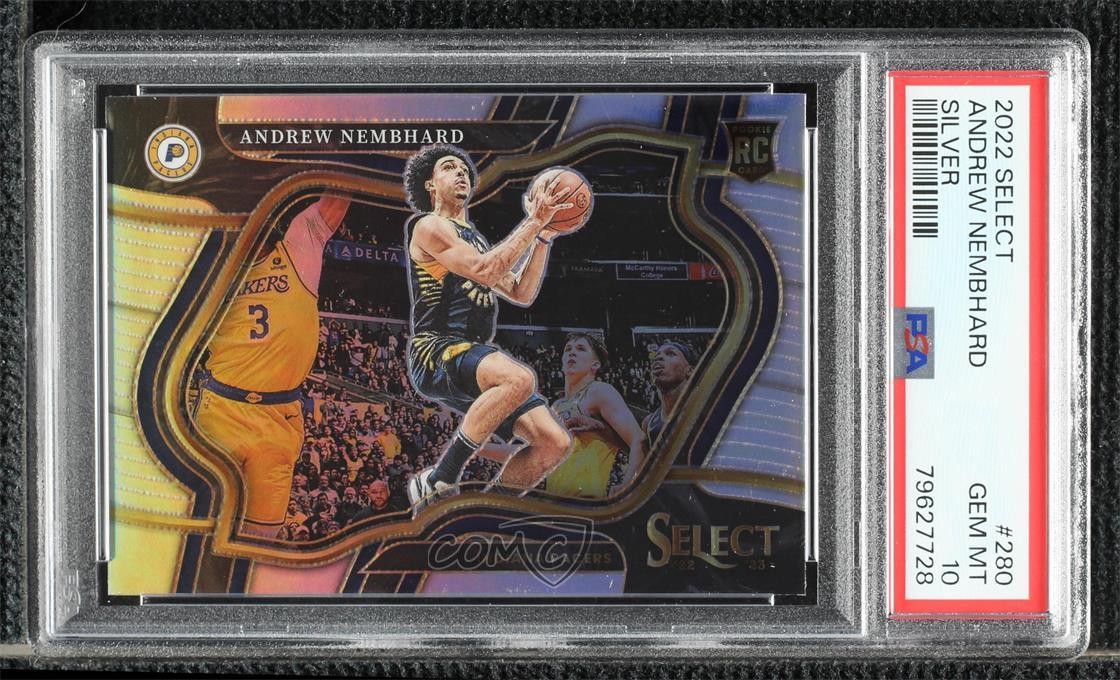 2022 Select Courtside Silver Prizm Andrew Nembhard PSA 10 GEM MT Rookie RC 07mp