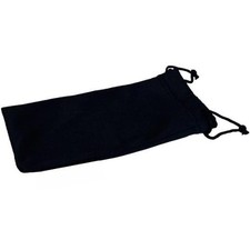 Sunglasses Pouch Microfiber Bag Soft Cleaning Case Black Black
