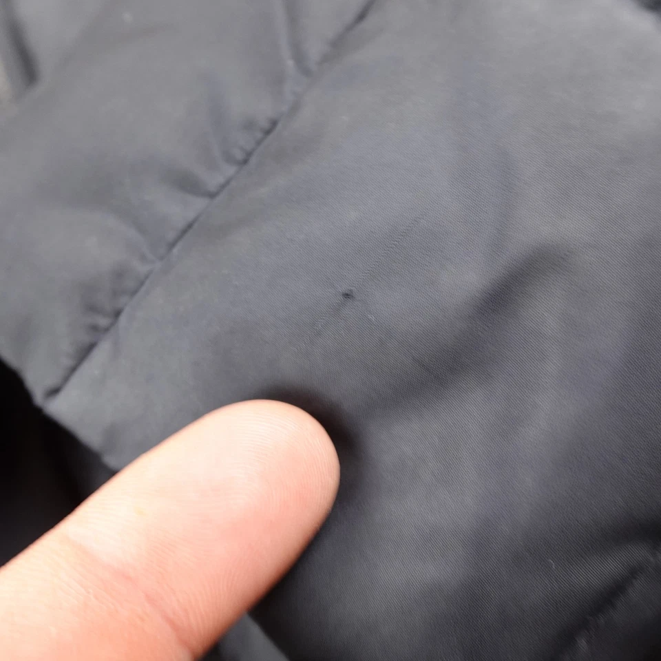 VTG GAP Jacket Womens L Black Down Insulated Quilted Zip Winter Puffer Coat Y2K - Image 3 of 4