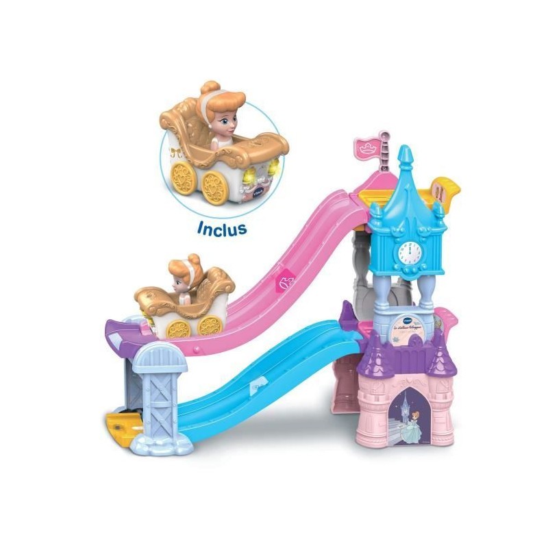 Tut Tut Bolides Disney Princesses VTech : château toboggan solide pour stopper l'ennui des petits