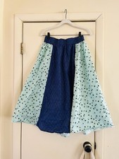 Vtg 70s Handmade Boho Cottagecore Prairie A Line Western Skirt S