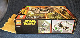 2005 RETIRED LEGO 7250 Star Wars Clone Scout Walker Complete! w/ Box, Manual