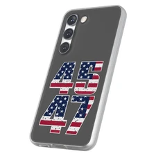 Case For Samsung Galaxy S(S25,S24,S23,S22,S21,S20,S10),Trump 45 47 Print