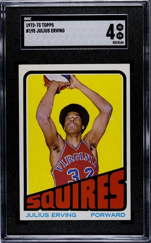 1972-73 Topps #195 Julius Erving (RC) SGC 4 VG-EX-Clearly Undergraded!