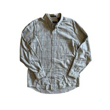 Jhane Barnes Mens Green Woven Textured Stripe Button Down Shirt M JBT3-203