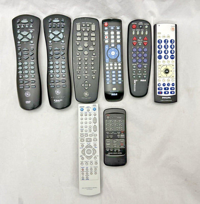8 Lot OEM Genuine RCA, Infrared, DVD/VCR, Phillips Universal, GE, Gemstar Remote