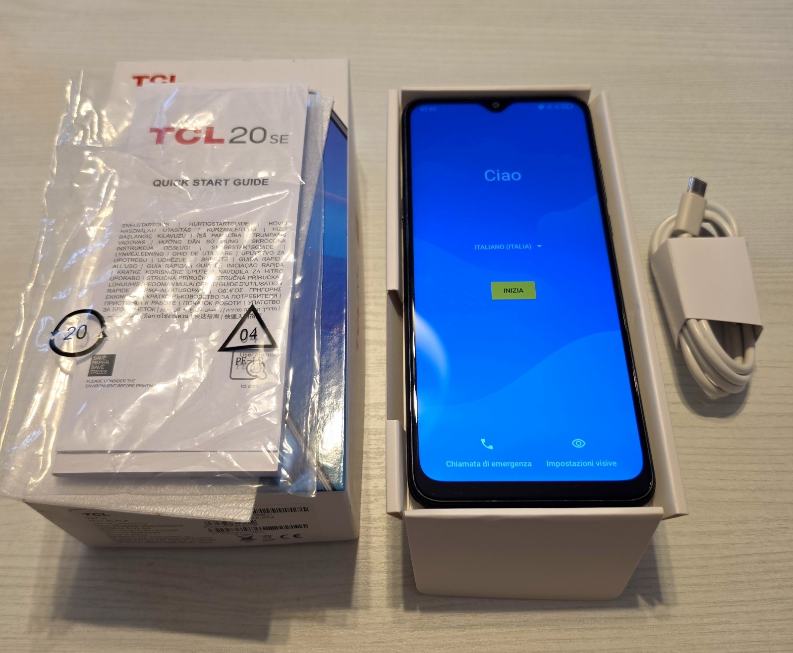 Smartphone TCL 20SE Nuit Black