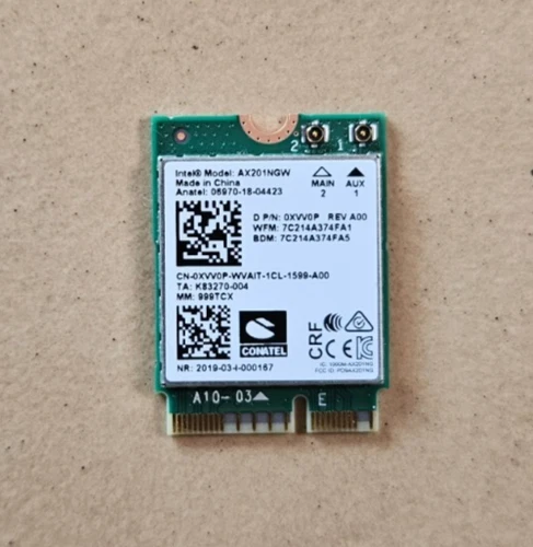 Carte Wifi 6 Intel AX201NGW