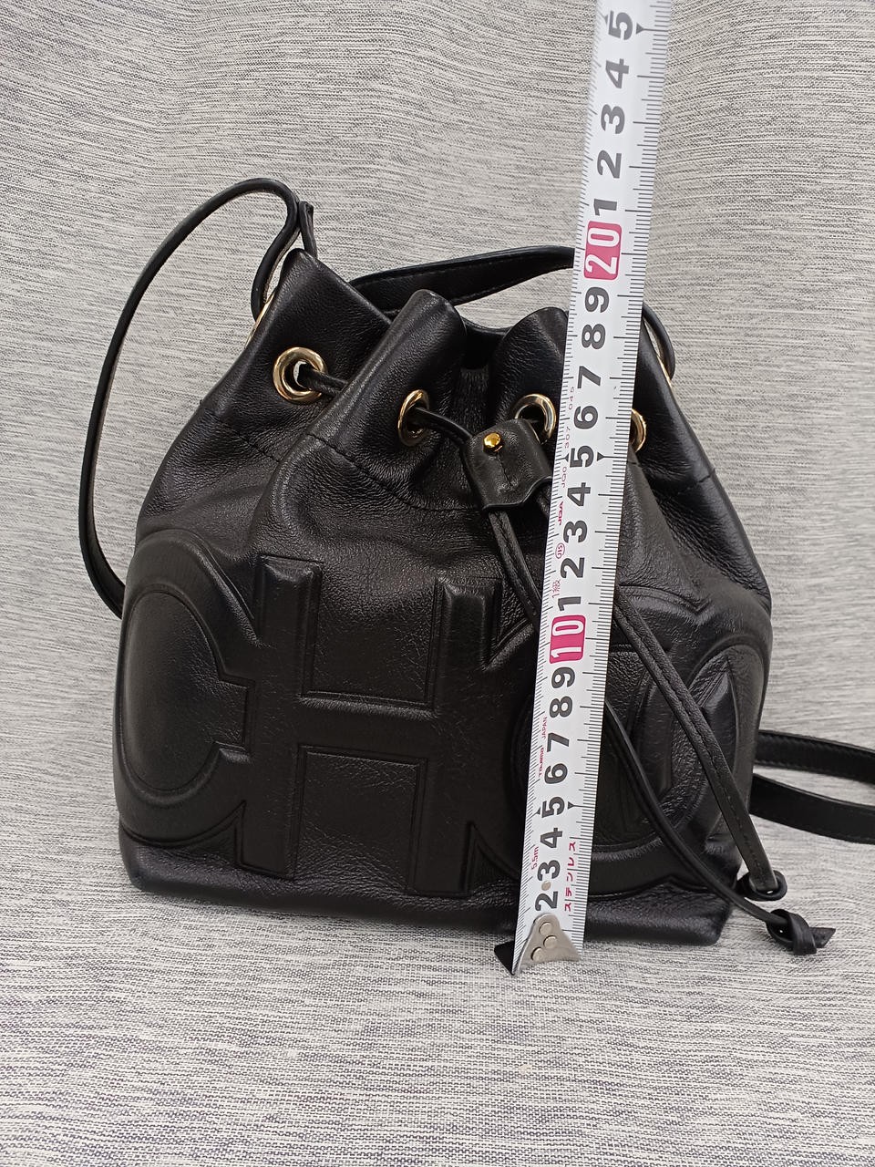 Drawstring Leather Shoulder Black Model Number Le… - image 19