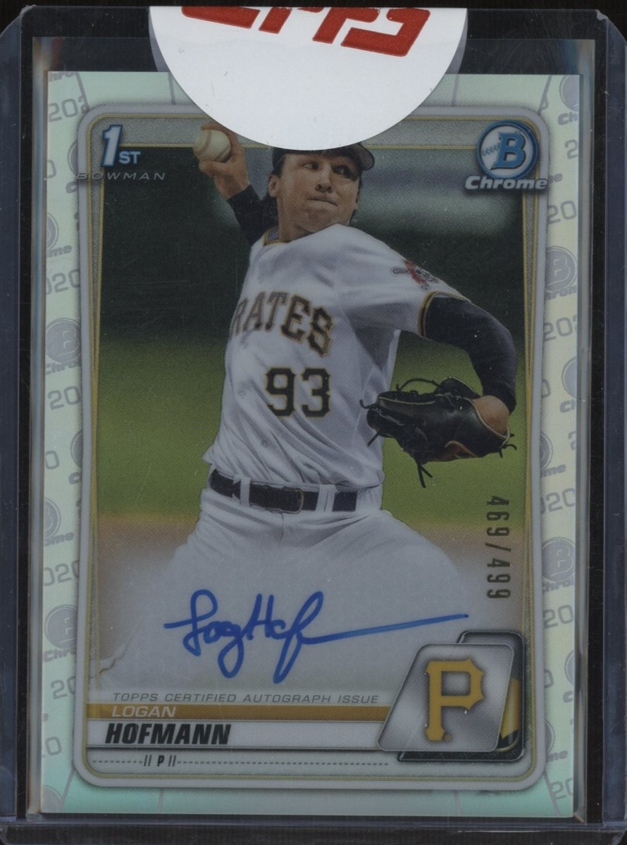 2020 Bowman Chrome #CDA-LH Logan Hofmann — front