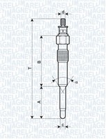 GlüHkerze Magneti Marelli 062900007304 FüR Berlingo Peugeot Fiat Scudo Expert AX