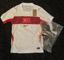 Nike Türkei Nationalmannschaft Trikot Dri-FIT Herren Small Weiß/Rot Kurzarm