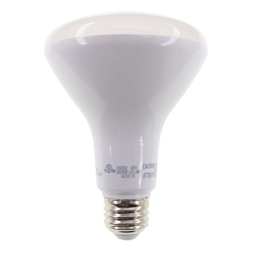 VERBATIM 99988 WARM DIMMABLE BR30 LED BULB, 120V, E26, 9W, 650-LUMEN, 2000-3000K